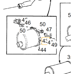 VOLVO 740 760 940 960 S90 obejma uklad wydechowy uchwyt tlumika OE 1378821