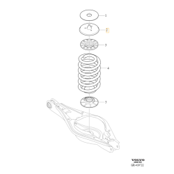 VOLVO C40 EX40 XC40 mocowanie talerz sprezyny tyl OE 32221194