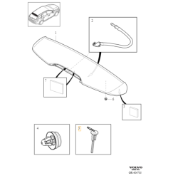 VOLVO V60 V60CC przelotka dysza spryskiwacza szyby klapy tyl OE 31346186