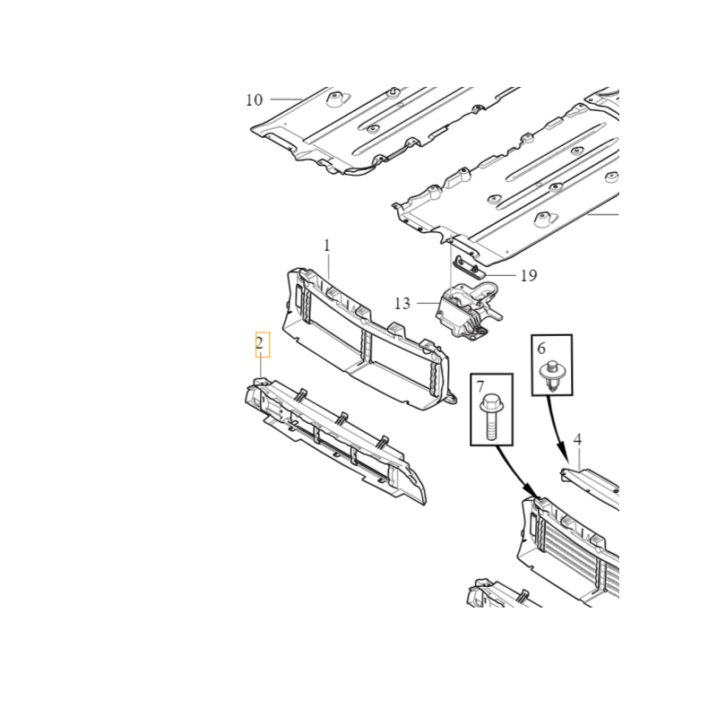 VOLVO XC40 dolna kierownica prowadnica powietrza OE 31455418