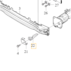 VOLVO S60 V60 V60CC lewy wspornik wzmocnienia czolowego OE 31349722