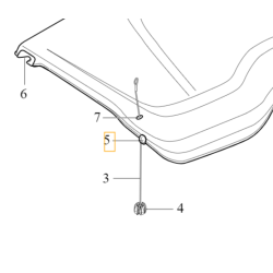 VOLVO V40 V40CC odboj mocowanie polki bagaznika OE 31363995