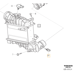 VOLVO S60 V60 S90 V90 XC40 XC60 XC90 czujnik temperatury dolotu OE 30668640