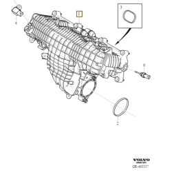 VOLVO V60 XC40 kolektor ssacy dolotowy silnika OE 32292907