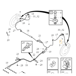 VOLVO XC40 elastyczny przewod hamulcowy prawy lewy tyl OE 31658255