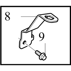 VOLVO C40 XC40 wspornik wewnetrzny przewod hamulcowy lewy przod OE 32221209