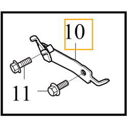 VOLVO C40 XC40 wspornik zewnetrzny przewod hamulcowy lewy przod OE 32221210