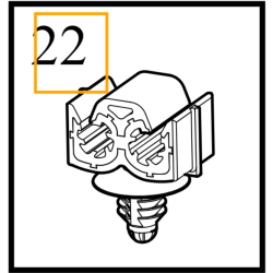 VOLVO C40 XC40 EX90 wspornik klips spinka przewodow hamulcowych OE 32269320