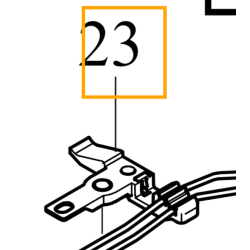 VOLVO XC40 wspornik klips spinka przewodow hamulcowych OE 32209900