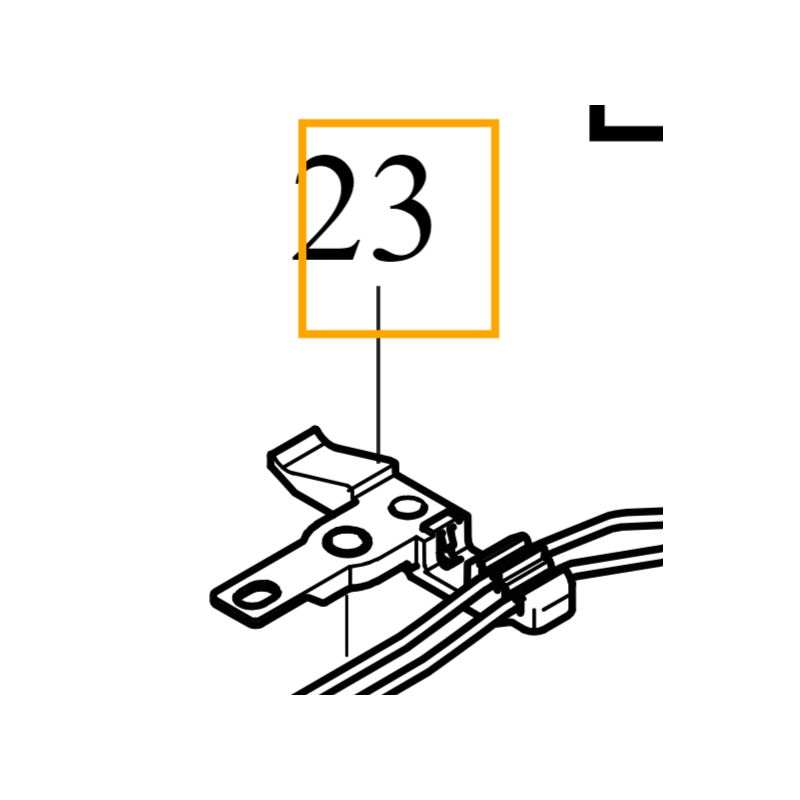 VOLVO XC40 wspornik klips spinka przewodow hamulcowych OE 32209900