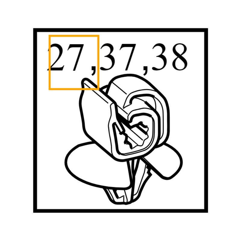 VOLVO uchwyt klips spinka...