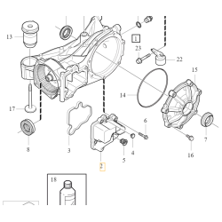 VOLVO V60 V90 XC60 XC40 XC90 II miska olejowa tylnego mostu OE 31367522
