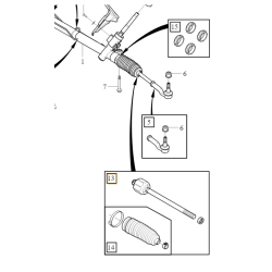 VOLVO XC60 XC90 S90 V90 II drążek kierowniczy kpl 31429234, 31429233
