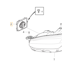 VOLVO S60 V60 S90 V90 XC40 XC60 XC90 II modul lampy LED przod OE