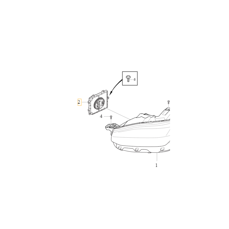 VOLVO S60 V60 S90 V90 XC40 XC60 XC90 II modul lampy LED przod OE