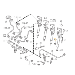 VOLVO C30 C70 S40 S80 V70 pierścień uszczelniający wtryskiwacz OE 30725265
