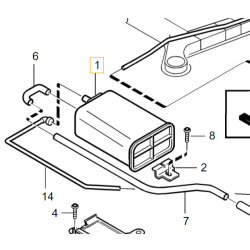 VOLVO S70 C70 S80 V70 XC70 filtr weglowy oparow paliwa OE 30684417