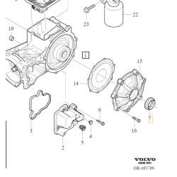 VOLVO S60 V60 S90 V90 XC60 XC90 II uszczelniacz polosi mostu OE 32240039