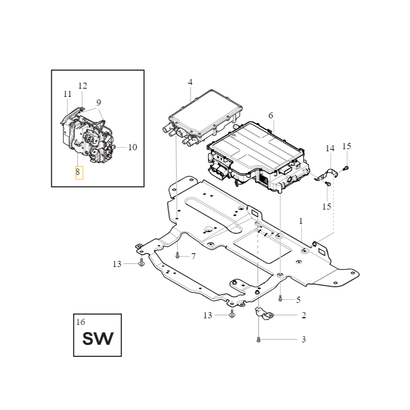 VOLVO S60 V60 S90 V90 XC60 XC90 II przetwornica falownik plugin OE 36003582