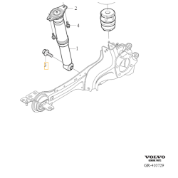 VOLVO V50 S80 V70 XC60 sruba amortyzatora tyl M16x105 OE 999492