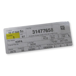 VOLVO C40 XC40 prawa obudowa podstawy lusterka zewnetrznego OE 31477658