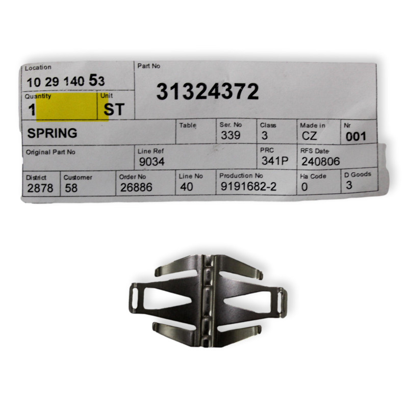 VOLVO V40 S60 V60 S80 V70 XC60 XC70 mocowanie czujnika deszczu OE 31324372