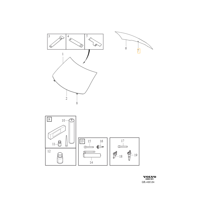 VOLVO V40 V60 XC40 uszczelka trzpienia wycieraczki szyby tyl OE 31298319