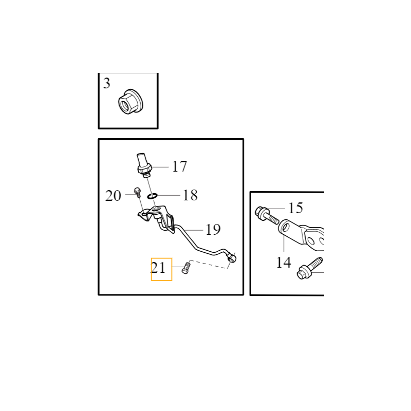 VOLVO V60 XC40 XC60 XC90 sruba banjo rurkowa czujnika cisnienia OE 30670561