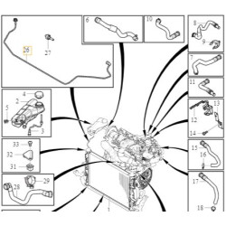 VOLVO V40 V40 CC wezyk odpowietrznika OE 31319348