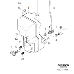 VOLVO XC40 zbiorniczek plynu do spryskiwaczy OE 32229650