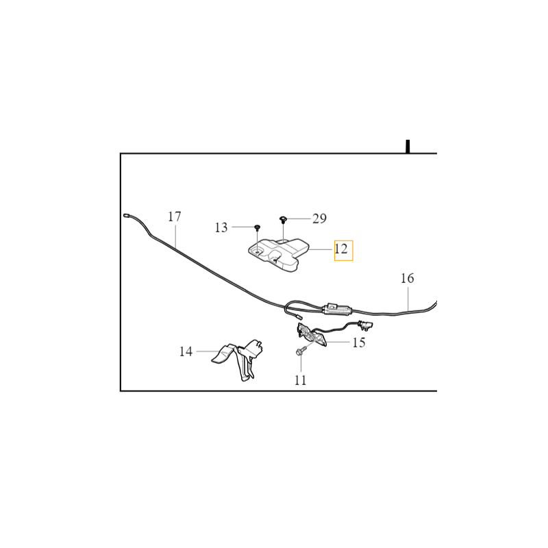 VOLVO C40 XC40 oslona zabezpieczenie zamka maski pokrywy silnika RHD OE