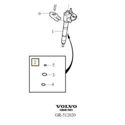 VOLVO zestaw montazowy wtryskiwacza 2.0 D OE 32363665