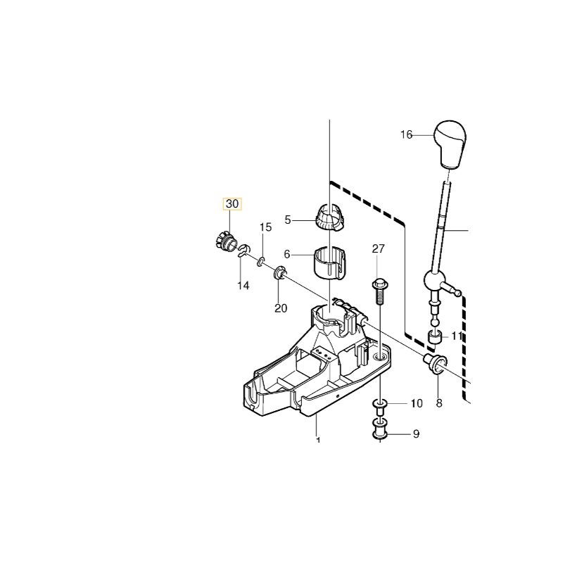 VOLVO S60 V60 V90 XC60 II spinka wybieraka skrzyni biegow manual OE 8636988
