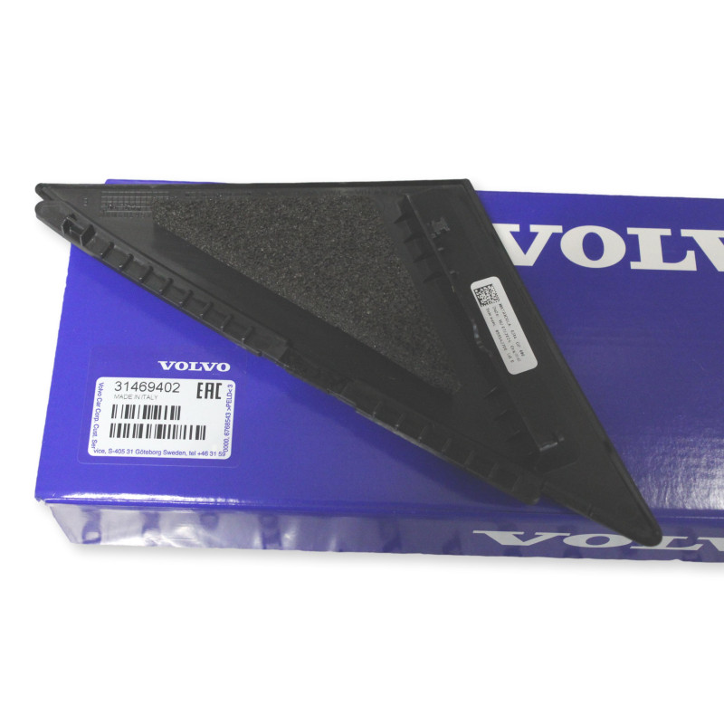 VOLVO S60 III V60 trojkat listwa drzwi lewy przod piano black OE 31469402