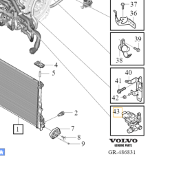 VOLVO S60 V60 S90 V90 XC40 XC60 XC90 II HYB zawor ukladu chlodz OE 32249863