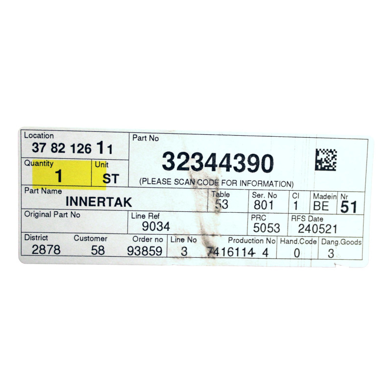 VOLVO XC90 II podsufitka jasna blonde szyberdach panorama OE 32344390