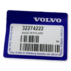 VOLVO S60 III listwa zgarniajaca szyby drzwi lewy tyl OE 32274222