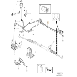 VOLVO S60 V60 S80 V70 waz przewod ukl cisn wspomagania OE 31387521 32400230