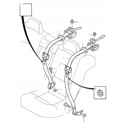 VOLVO S40 V50 S60 S70 klips pasa bezpieczenstwa OE