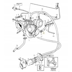 Volvo C70 przewod powietrza dolot waz turbiny OE 6842190