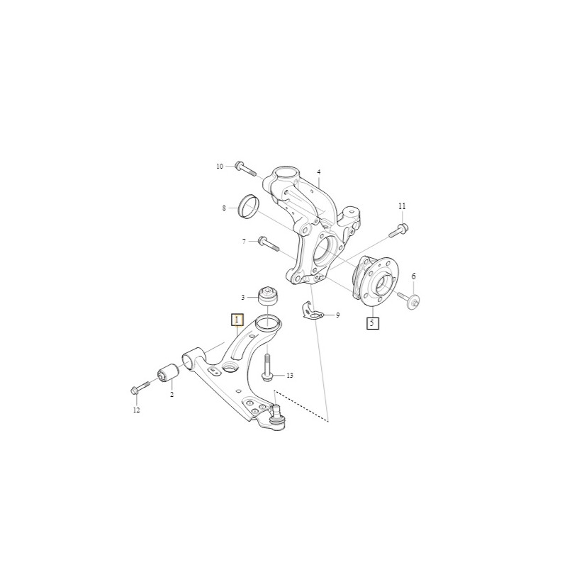 VOLVO XC40 wahacz przedni prawy przod OE