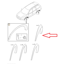 VOLVO XC90 I przednia prawa owiewka blotnika OE 39882658