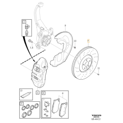 VOLVO XC60 II klocki hamulcowe przod POLESTAR Performance OE 32373196