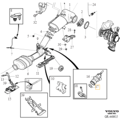 VOLVO V60 S90 V90 XC40 XC60 XC90 II uszczelka wtrysku AdBlue OE 31452624