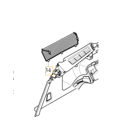 VOLVO V90CC uchwyt tylnej siatki bagaznika OE 32204236