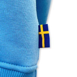 VOLVO bluza z nadrukiem "Volvo For Safety" typu hoodie niebieska OE