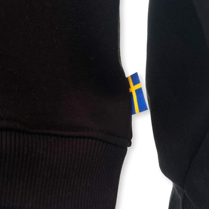 VOLVO bluza z nadrukiem "Volvo For Safety" typu hoodie czarna OE