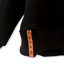 VOLVO bluza z nadrukiem "Volvo For Safety" typu hoodie czarna OE