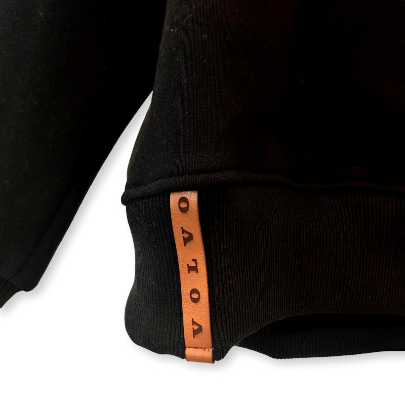 VOLVO bluza z nadrukiem "Volvo For Safety" typu hoodie czarna OE