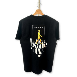 VOLVO koszulka z nadrukiem "Volvo For Safety" t-shirt czarny OE